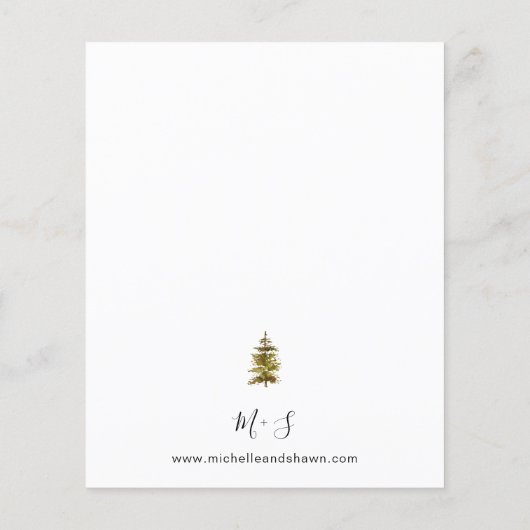 Rustikale Hochzeiten Flyer (Hinten)