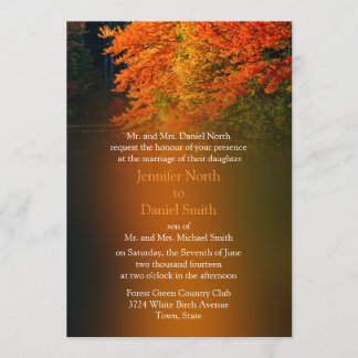 Rustikale Hochzeiten - Hochzeiten im Herbst Herbst Einladung