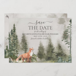 Rustikale Hochzeiten im Bergwald retten das Datum Save The Date