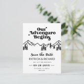 Rustikale Hochzeiten im Freien retten das Datum Postkarte (Stehend Vorderseite)