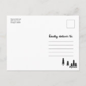 Rustikale Hochzeiten im Freien retten das Datum Postkarte (Rückseite)