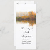 Rustikale Hochzeiten im Herbst Programm (Vorne/Hinten)