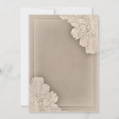 Rustikale Hochzeiten mit Blumen retten das Datum Save The Date (Rückseite)