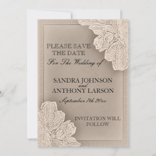 Rustikale Hochzeiten mit Blumen retten das Datum Save The Date