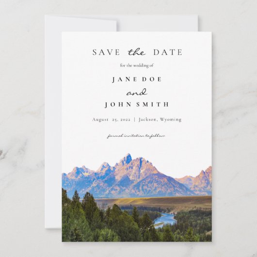 Rustikale Hochzeiten retten das Datum Save The Date (Vorderseite)