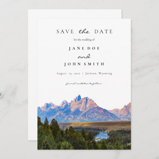 Rustikale Hochzeiten retten das Datum Save The Date (Vorne/Hinten)