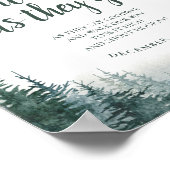 Rustikale Hochzeiten senden uns ein Matte Value Po Poster (Ecke)