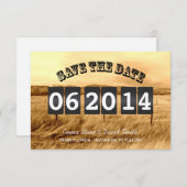 Rustikale Hochzeiten speichern das Datum der Ankün Save The Date (Vorne/Hinten)