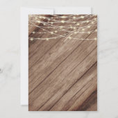 Rustikale Hochzeiten und Sonnenblumen Einladung (Rückseite)