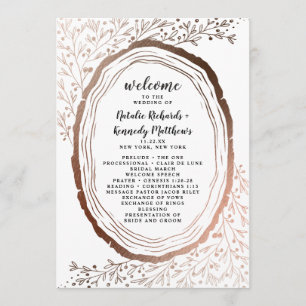 Rustikale Hochzeitfeier für Holzschnitzel Programm