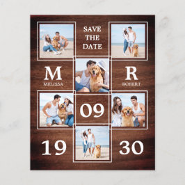 Rustikale Hochzeitfotografie Save the Date