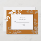 Rustikale Hochzeitkarte RSVP Karte (Vorderseite)