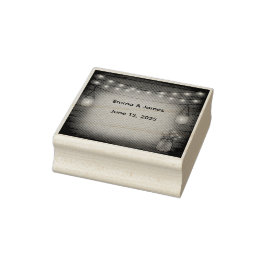 Rustikale Hochzeitkautschuk-Briefmarke Gummistempel