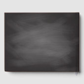 Rustikale Hochzeitmonogramm | Einfache Chalkboard Gästebuch (Rückseite)