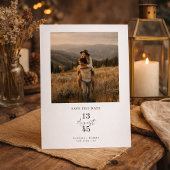 Rustikale Hochzeits-Fotografie - Save-the-Date für Save The Date