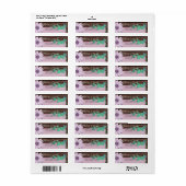 Rustikale Hochzeitsadresse aus Holz (Vorne)