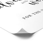 Rustikale Hochzeitsberatung und Wünsche Poster (Ecke)