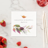 Rustikale Hochzeitsdekorationen Herbstleaves Serviette (Beispiel)