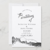 Rustikale Hochzeitseinladung (Vorderseite)