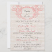 Rustikale Hochzeitseinladung Chic Einladung (Rückseite)