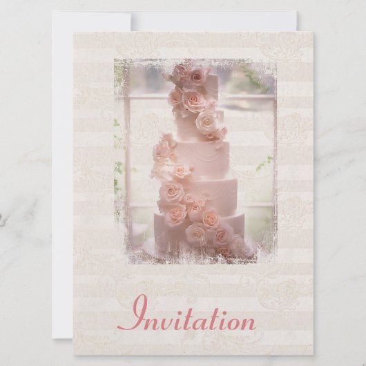Rustikale Hochzeitseinladung Chic Einladung (Vorderseite)