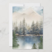 Rustikale Hochzeitseinladung Einladung (Rückseite)