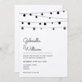 Rustikale Hochzeitseinladung Einladung (Vorne/Hinten)