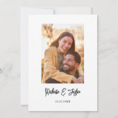 Rustikale Hochzeitseinladung Einladung (Rückseite)