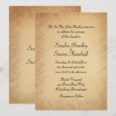 Rustikale Hochzeitseinladung Einladung (Vorne/Hinten)