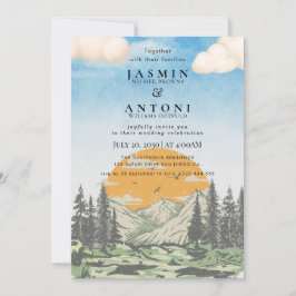 Rustikale Hochzeitseinladung Einladung