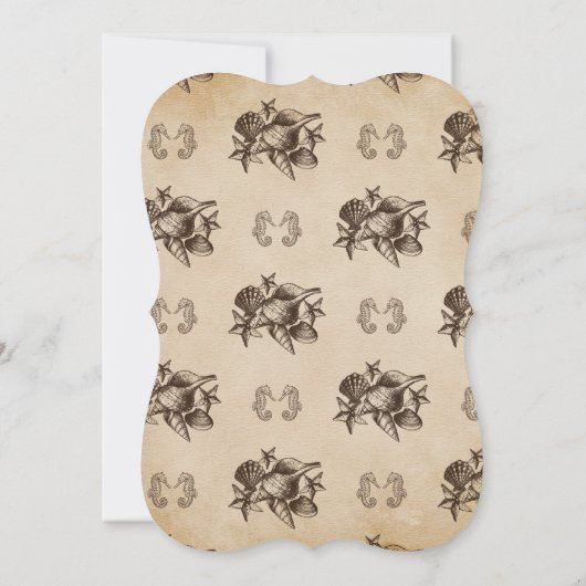 Rustikale Hochzeitseinladung Einladung (Rückseite)