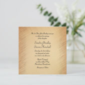 Rustikale Hochzeitseinladung Einladung (Stehend Vorderseite)