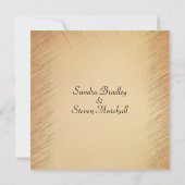 Rustikale Hochzeitseinladung Einladung (Rückseite)