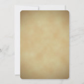 Rustikale Hochzeitseinladung I Hand Drawn Paisley Einladung (Rückseite)