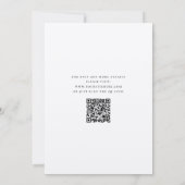 Rustikale Hochzeitseinladung. Wir laden Einladung (Rückseite)