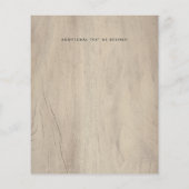 Rustikale Hochzeitseinladung zu günstigen Preisen (Rückseite)