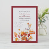 Rustikale Hochzeitseinladungen Einladung (Stehend Vorderseite)