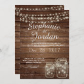 Rustikale Hochzeitseinladungen Einladung (Vorne/Hinten)