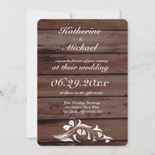Rustikale Hochzeitseinladungen Einladung