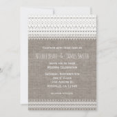 Rustikale Hochzeitseinladungen und elegante Hochze Einladung (Vorderseite)