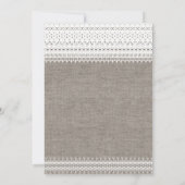 Rustikale Hochzeitseinladungen und elegante Hochze Einladung (Rückseite)