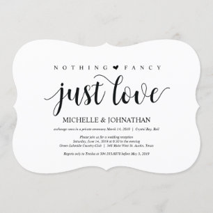 Rustikale Hochzeitsempfangs-Einladungskarte Einladung