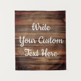 Rustikale Hochzeitsempfangsabteilung Foto-Standvor Wandteppich