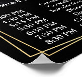 Rustikale Hochzeitserie in Burgund P Poster (Ecke)