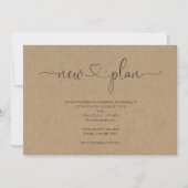 Rustikale Hochzeitserklärung Einladung (Vorderseite)