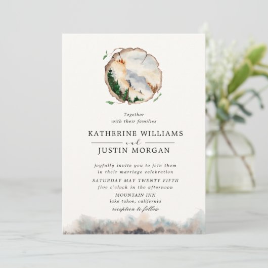 Rustikale Hochzeitsfeier (Stehend Vorderseite)