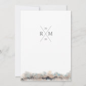 Rustikale Hochzeitsfeier (Rückseite)