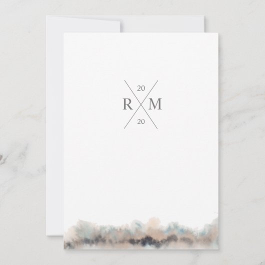 Rustikale Hochzeitsfeier (Rückseite)