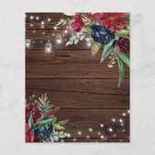 Rustikale Hochzeitsfeier aus Holz (Rückseite)