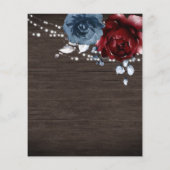 Rustikale Hochzeitsfeier aus Holz (Rückseite)